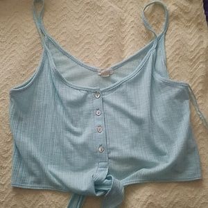 Blue nwot crop top